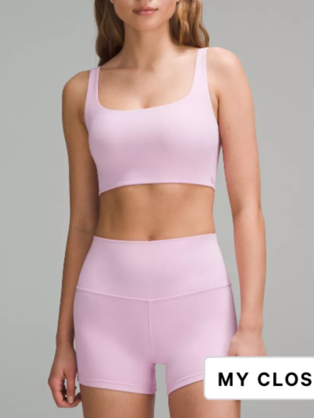 Lululemon Vitapink Bra & Align Shorts Set